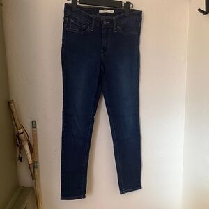 Levi's Women's Deep Blue Skinny Jeans